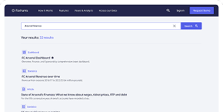 Search Finance Metrics